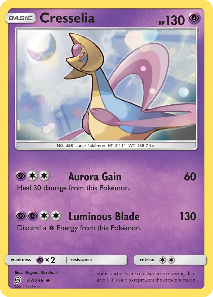 Cresselia 87 — Unified Minds 87, Normal finish