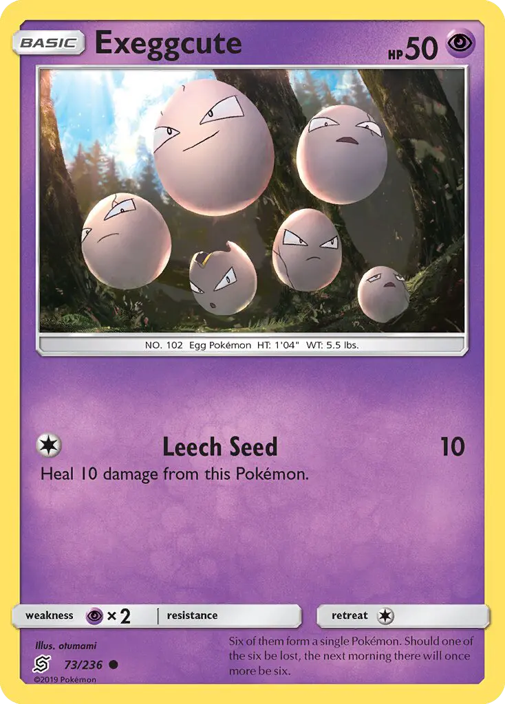 Exeggcute 73 — Unified Minds 73, Normal finish