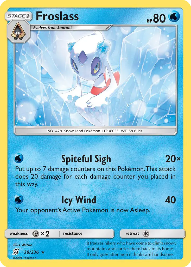 Froslass 38 — Unified Minds 38, Holofoil finish