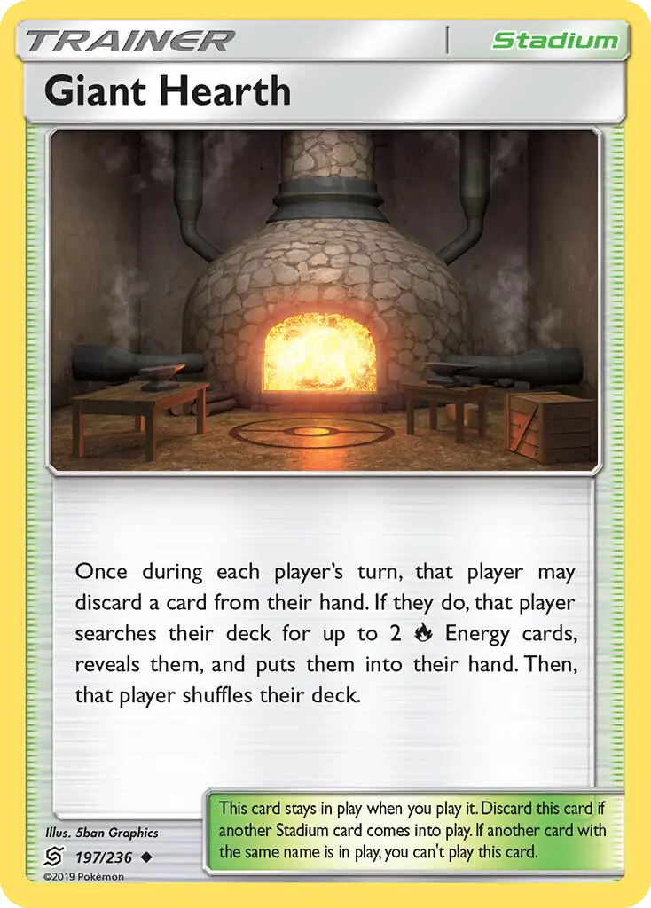 Giant Hearth 197 card from Unified Minds