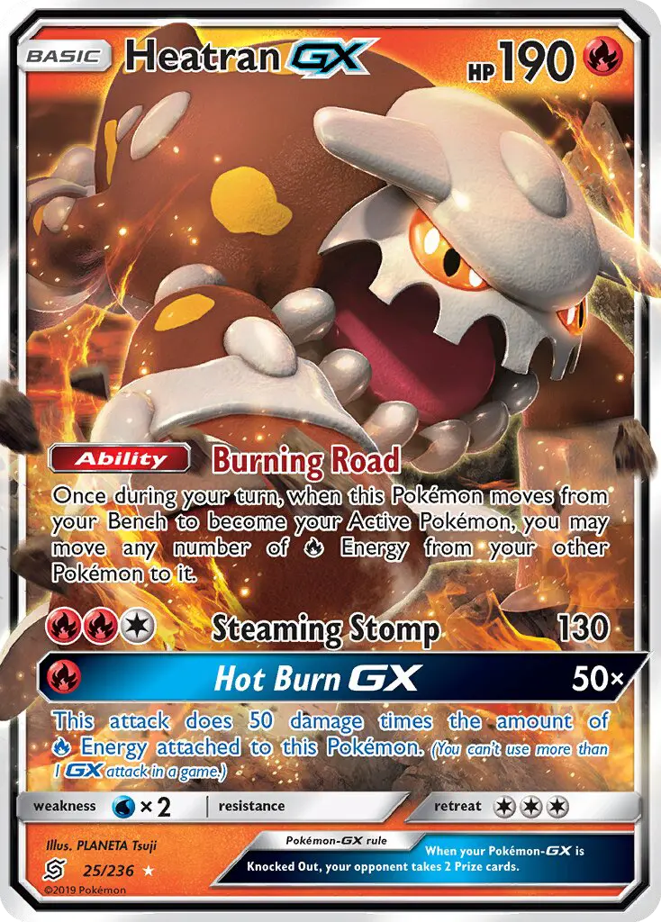 Heatran-GX 25 — Unified Minds 25, Holofoil finish