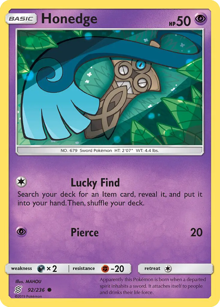 Honedge 92 card from Unified Minds
