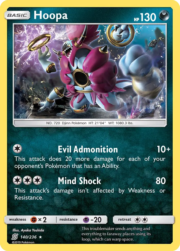 Hoopa 140 card from Unified Minds