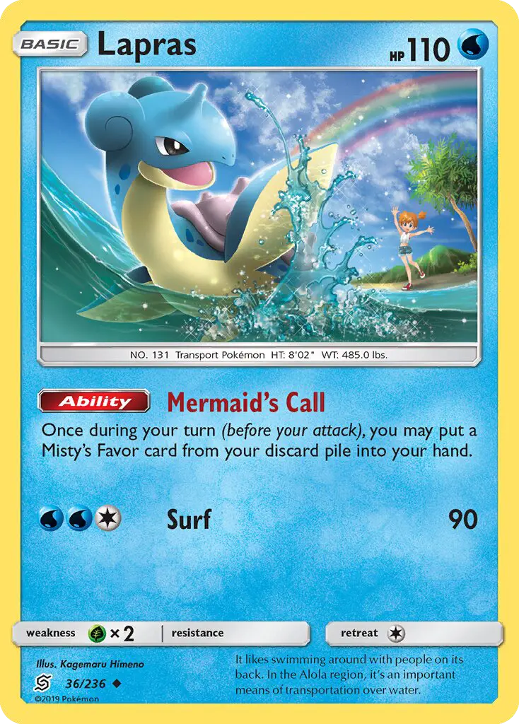 Lapras 36 card from Unified Minds