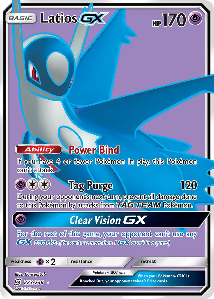 Latios-GX 223 card from Unified Minds