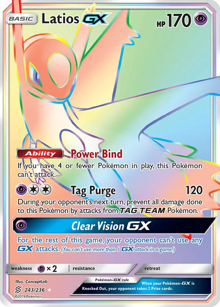 Latios-GX 243 card from Unified Minds