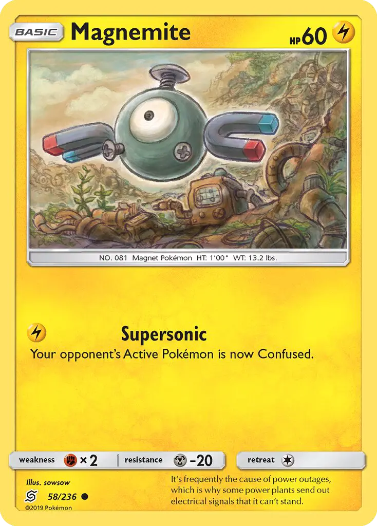 Magnemite 58 — Unified Minds 58, Normal finish