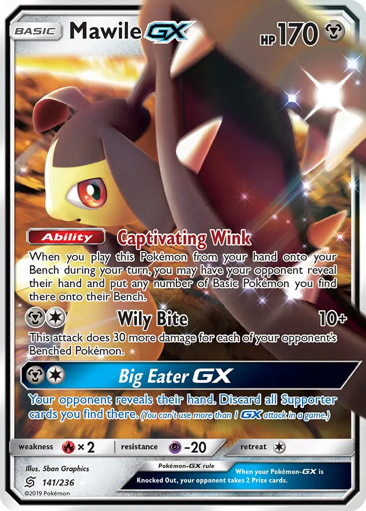 Mawile-GX 141 card from Unified Minds
