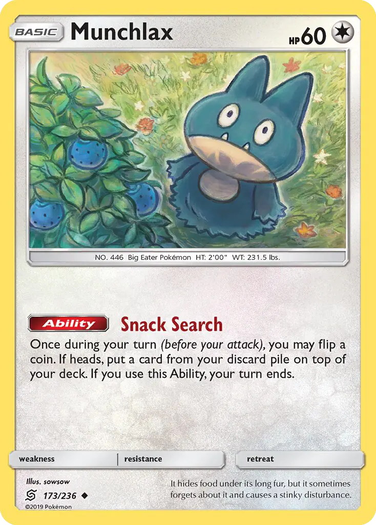Munchlax 173 — Unified Minds 173, Normal finish