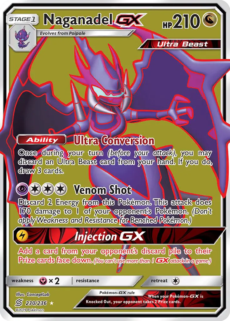 Naganadel-GX 230 card from Unified Minds