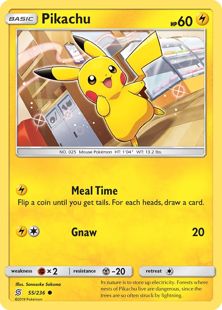 Pikachu 55 — Unified Minds 55, Normal finish