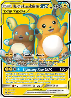 Raichu & Alolan Raichu-GX 220 — Unified Minds