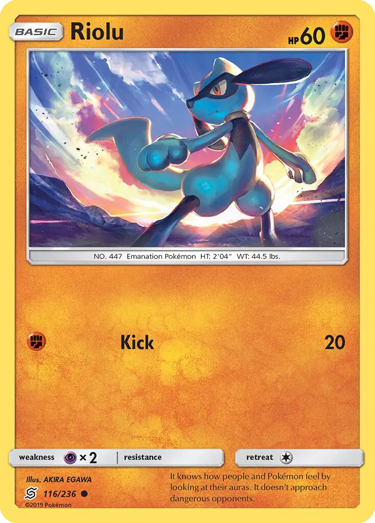 Riolu 116 — Unified Minds 116, Normal finish