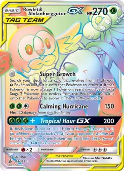 Rowlet & Alolan Exeggutor-GX — Unified Minds 237