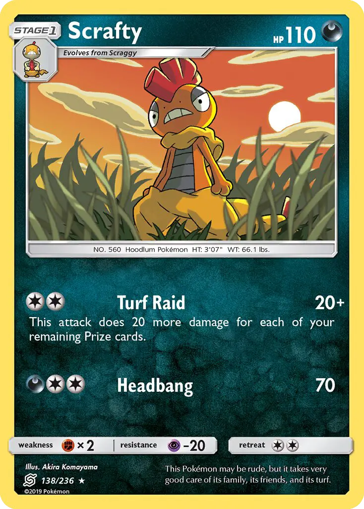 Scrafty 138 card from Unified Minds