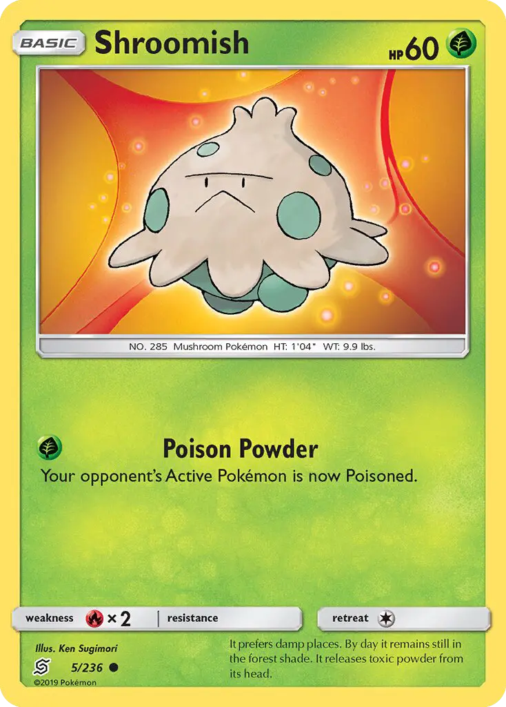 Shroomish 5 card from Unified Minds