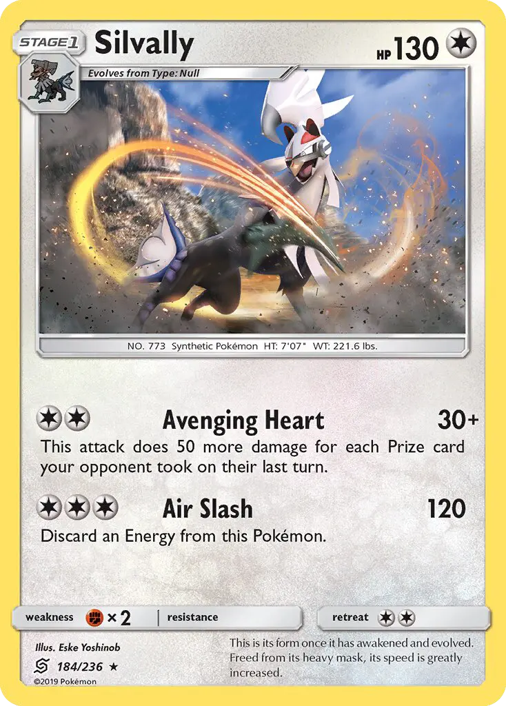 Silvally 184 — Unified Minds 184, Holofoil finish