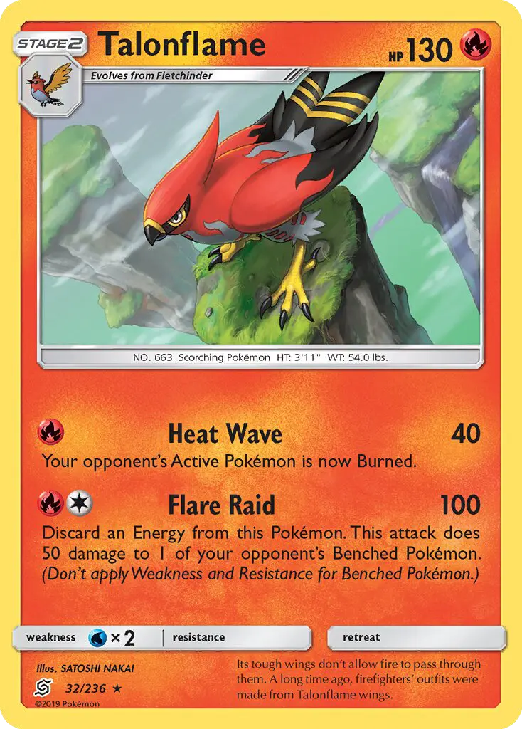 Talonflame 32 — Unified Minds 32, Normal finish