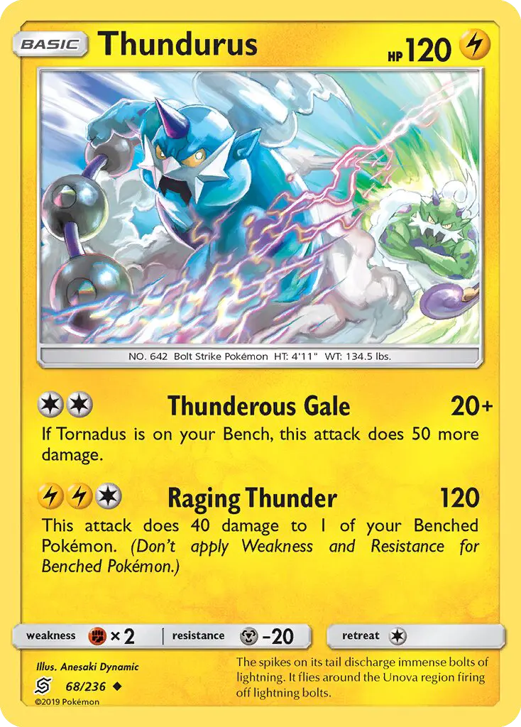 Thundurus 68 — Unified Minds 68, Normal finish