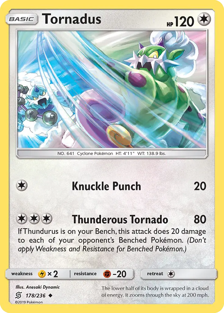 Tornadus 178 card from Unified Minds