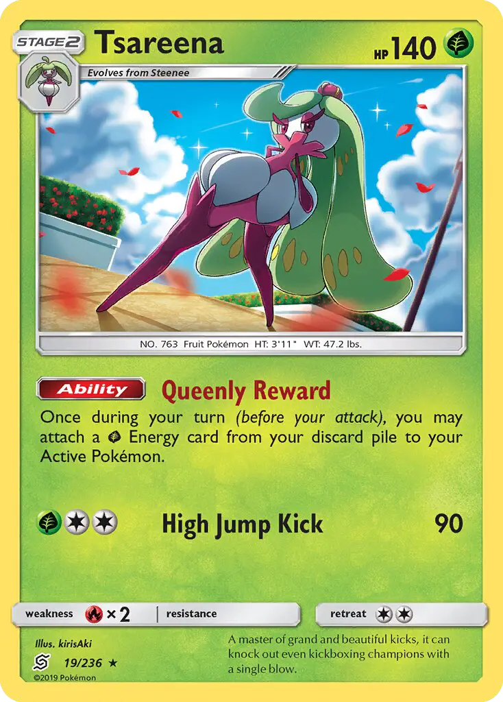 Tsareena 19 — Unified Minds 19, Holofoil finish