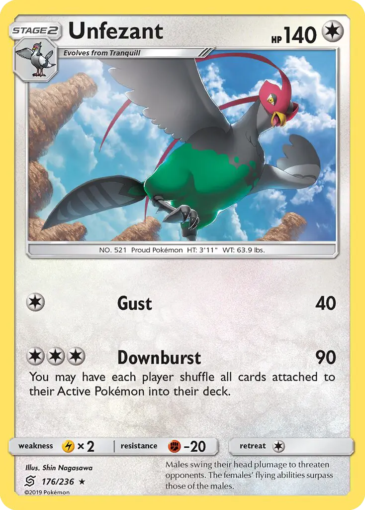 Unfezant 176 card from Unified Minds
