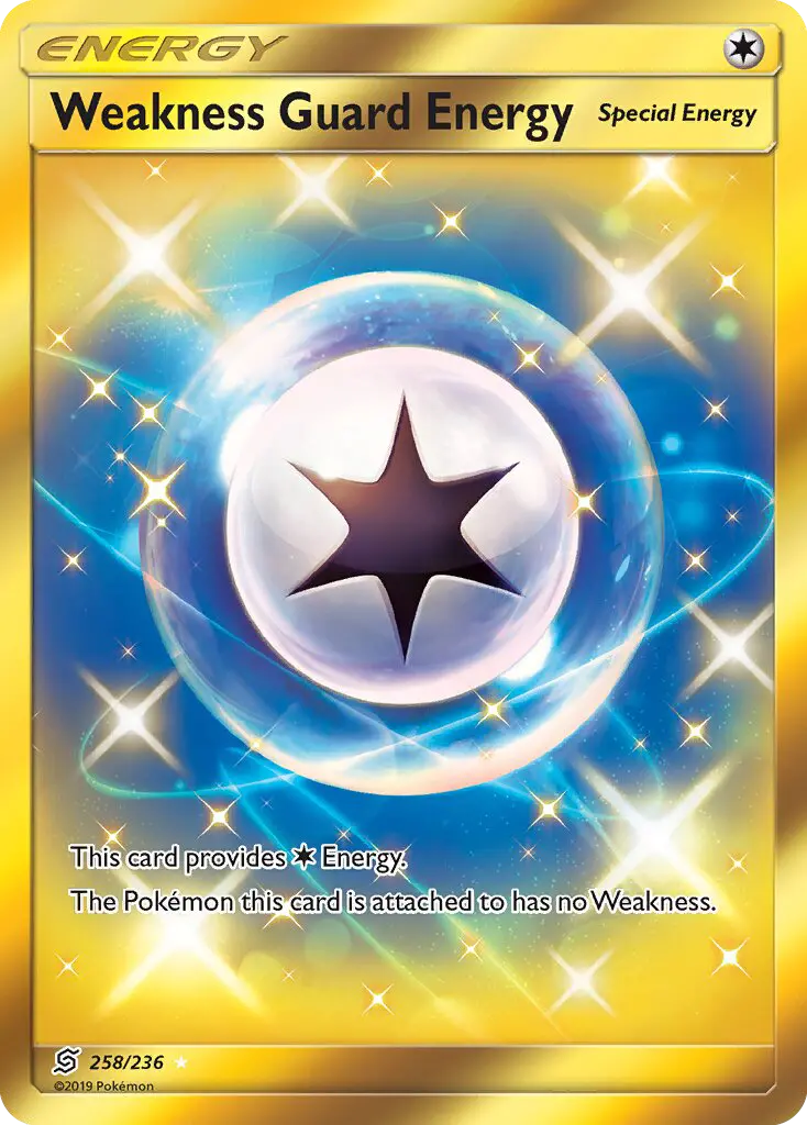 Weakness Guard Energy 258 — Unified Minds 258, Holofoil finish