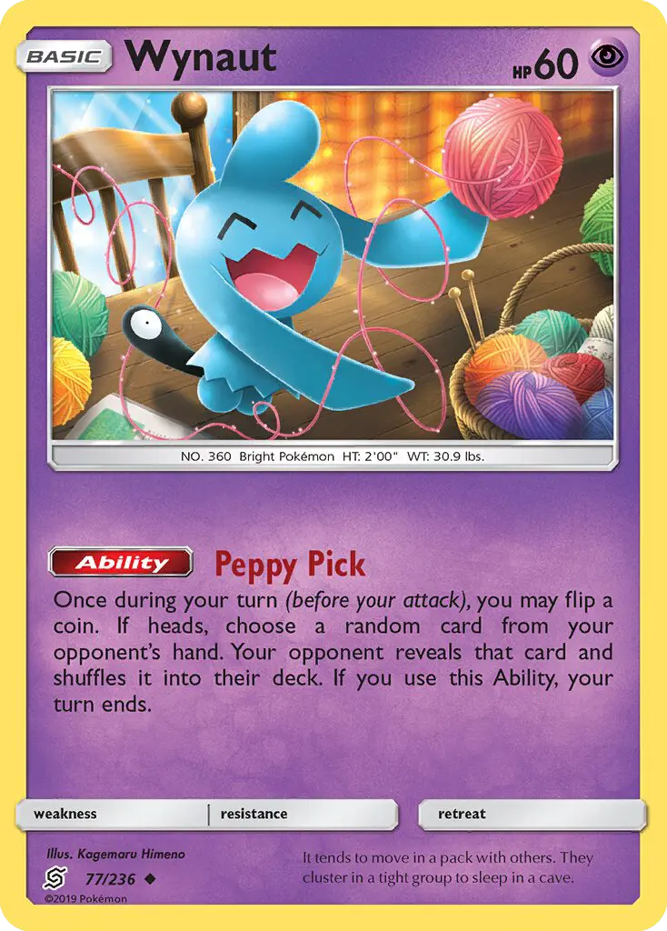Wynaut 77 card from Unified Minds