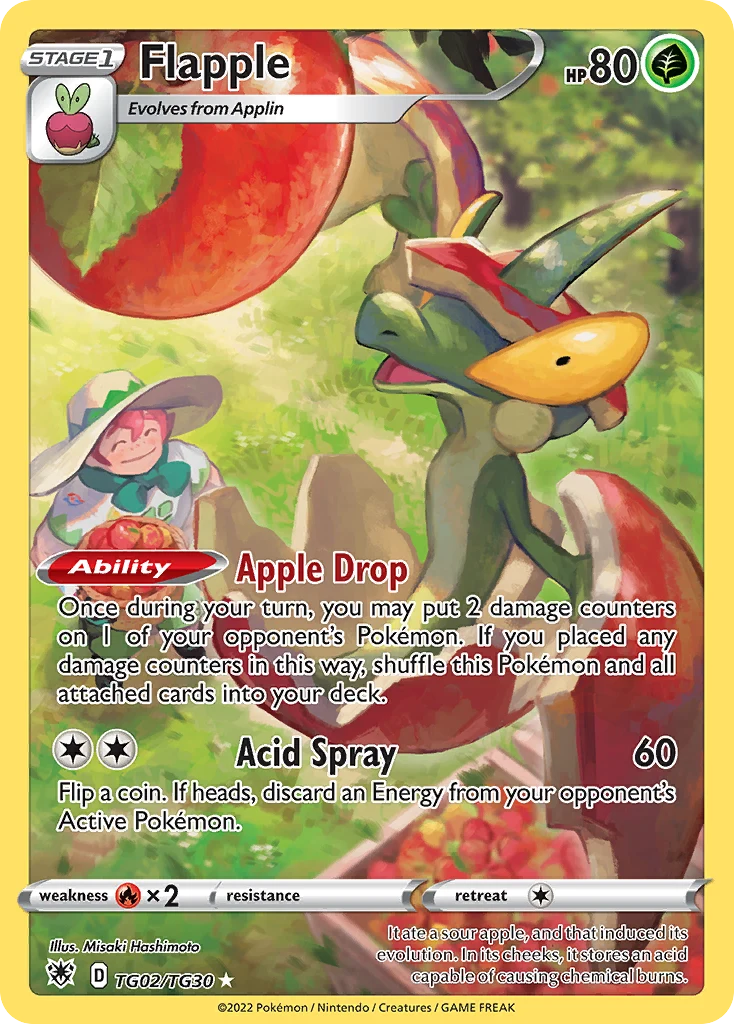 Flapple TG02 — Astral Radiance Trainer Gallery TG02, Holofoil finish