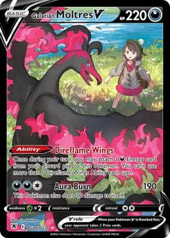 Galarian Moltres V — Astral Radiance Trainer Gallery #TG20