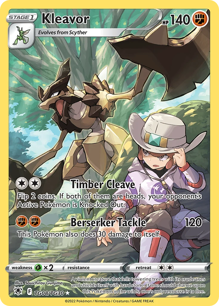 Kleavor TG08 card from Astral Radiance Trainer Gallery