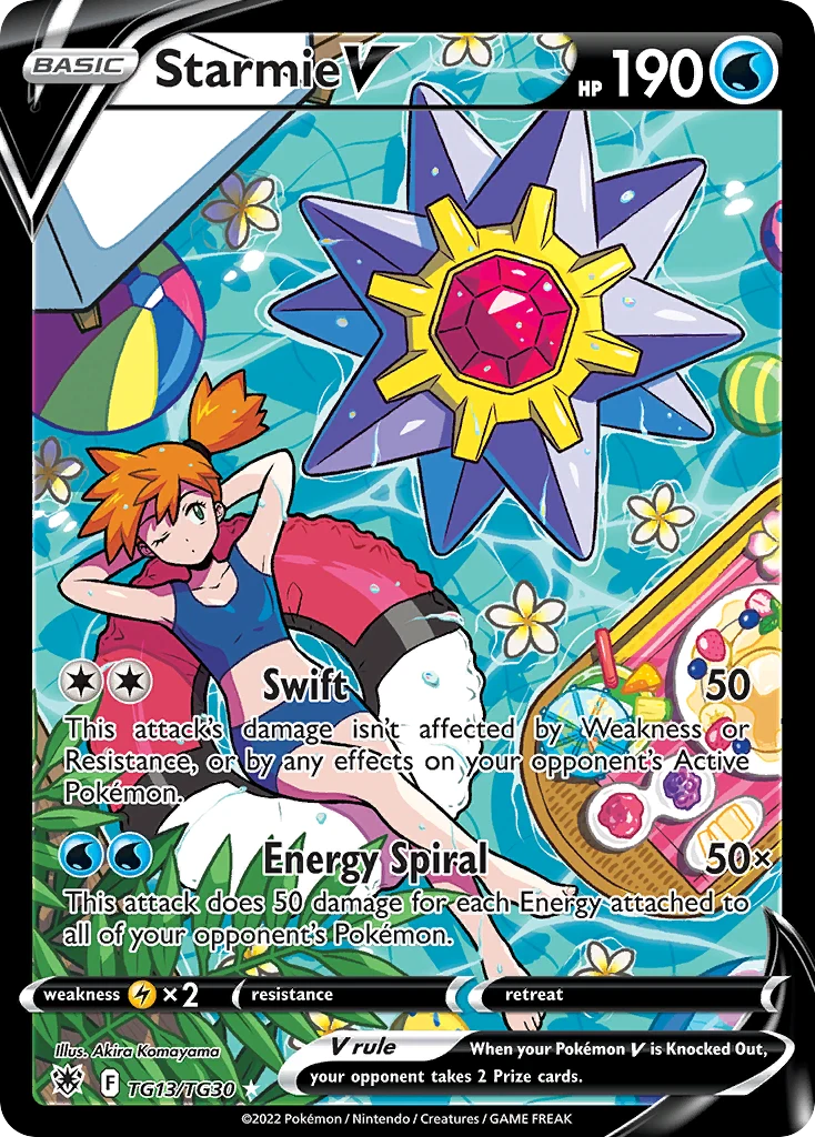 Starmie V TG13 — Astral Radiance Trainer Gallery TG13, Holofoil finish
