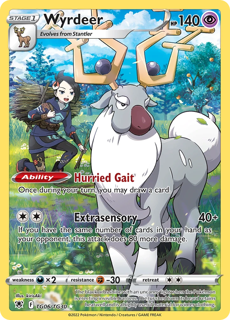 Wyrdeer TG06 card from Astral Radiance Trainer Gallery