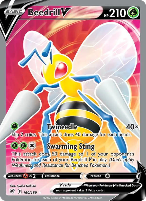 Beedrill V 160 card from Astral Radiance