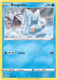 Bergmite 47 — shown as an example of the Reverse Holofoil finish