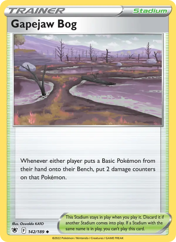 Gapejaw Bog 142 card from Astral Radiance