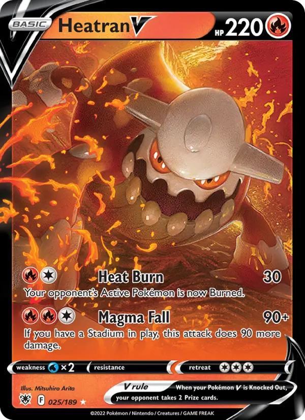 Heatran V 25 card from Astral Radiance