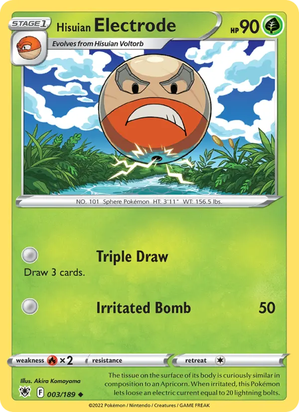 Hisuian Electrode 3 card from Astral Radiance