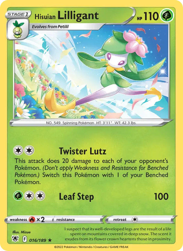 Hisuian Lilligant 16 — Astral Radiance 16, Holofoil finish