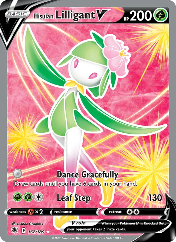 Hisuian Lilligant V 162 — Astral Radiance 162, Holofoil finish