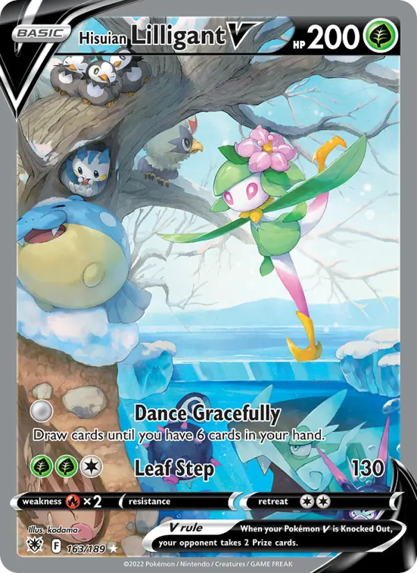 Hisuian Lilligant V 163 card from Astral Radiance