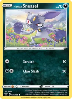 Hisuian Sneasel — Astral Radiance #92