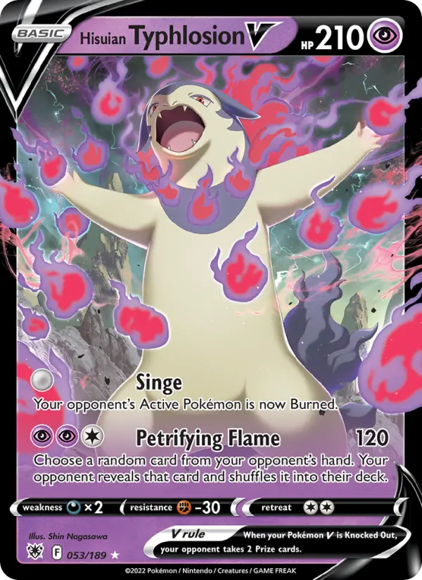 Hisuian Typhlosion V 53 — Astral Radiance 53, Holofoil finish