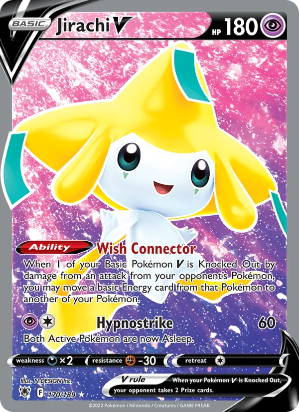 Jirachi V 170 card from Astral Radiance