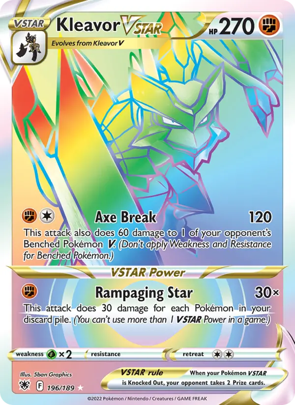 Kleavor VSTAR 196 card from Astral Radiance