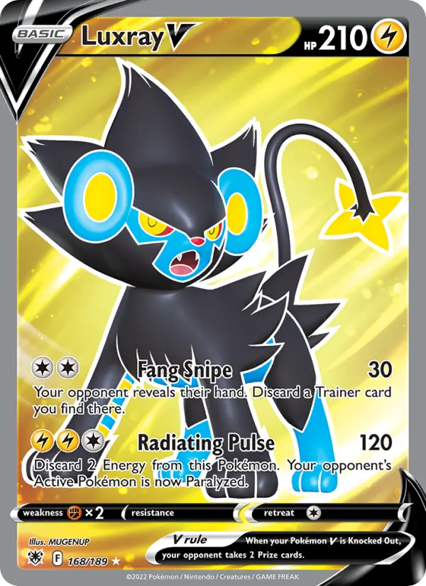 Luxray V 168 card from Astral Radiance