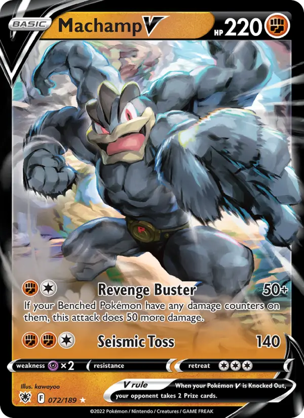Machamp V 72 — Astral Radiance 72, Holofoil finish