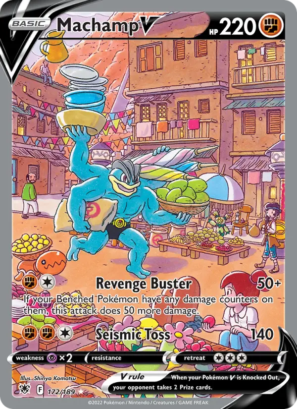 Machamp V 172 — the most expensive Astral Radiance card