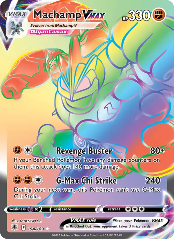 Machamp VMAX 194 card from Astral Radiance