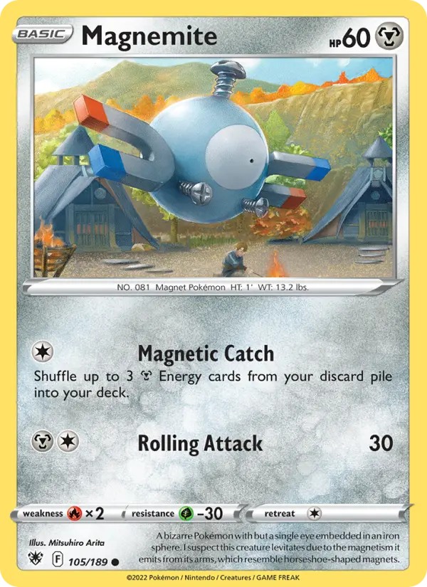 Magnemite 105 card from Astral Radiance